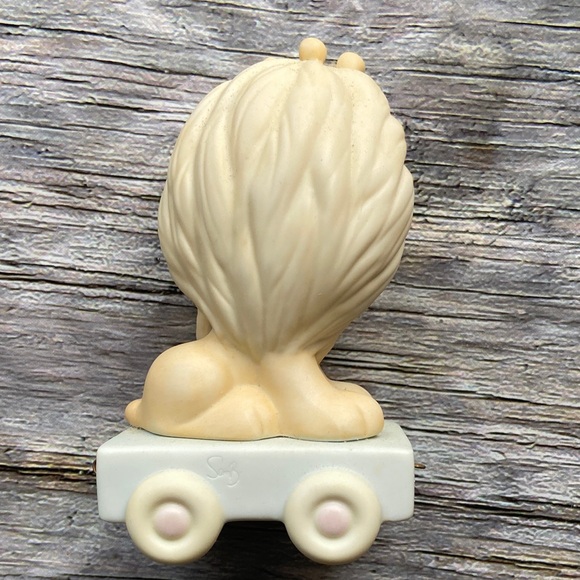 Vintage Precious Moments Birthday Train 5th Birthday Lion with Box - Picture 3 of 14